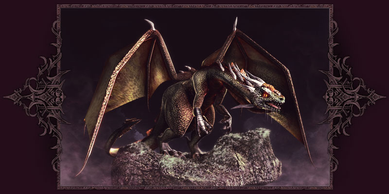 Schwarzer Drache